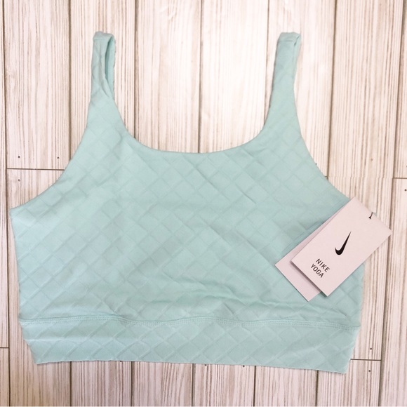 Nike Other - NWT Women's Nike Yoga Luxe Jacquard Cropped Training Sports Bra
